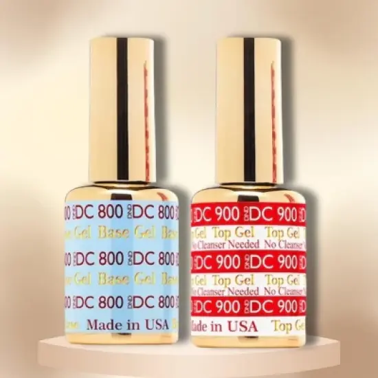 Daisy DND DND 800 Base Gel and 900 Top Gel Polish Set, UV/LED GelBase Polish and No Cleanse Top Coat, Professional Gel Polish Duo - (0.5 Fl Oz Each) image {2}