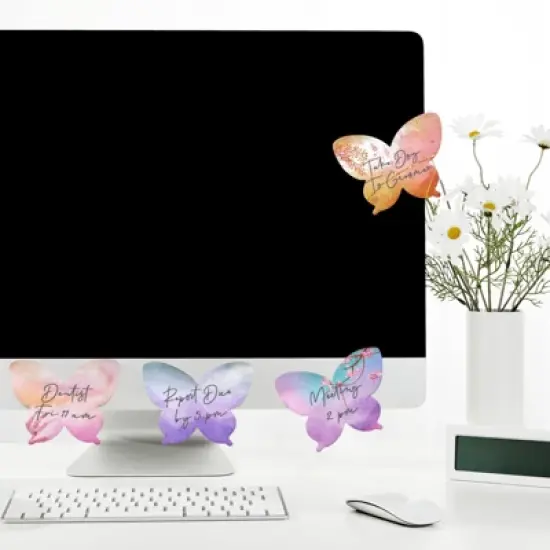 Wrapables Colorful Ethereal Butterfly Sticky Notes (Set of 12) image {3}