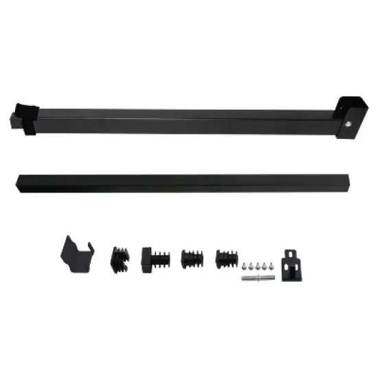 SecurityMan Adjustable Sliding Door and Window Security Black Lock Bar image {7}