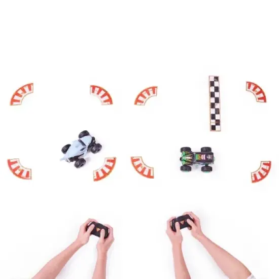 Monster Jam Official Grave Digger vs Megalodon Racing Rivals Remote Control Monster Trucks - 1:24 scale - 2 pk image {3}