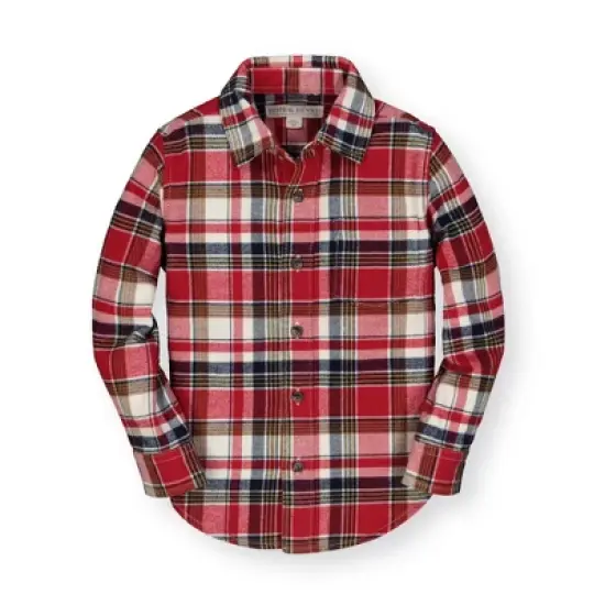 Hope & Henry Boys' Flannel Button Down Shirt, Infant image {11}