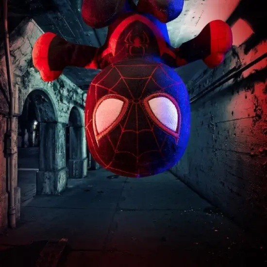 Bleacher Creatures Marvel Miles Morales Ultimate Spider-Man 8" Kuricha Sitting Plush image {6}