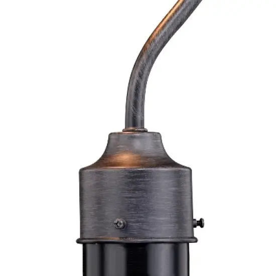 VAXCEL Outland 1L Black Dark Sky Farmhouse Outdoor Dome Barn Post Light image {5}