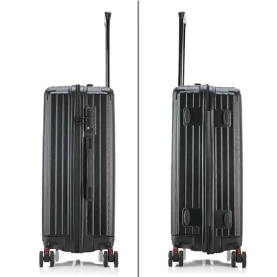 DUKAP STRATOS Lightweight Hardside Medium Checked Spinner Suitcase image {1}