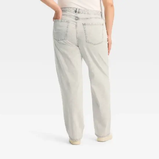 Women's High-Rise Straight Jeans - Wild Fable&trade; Light Gray Wash image {1}