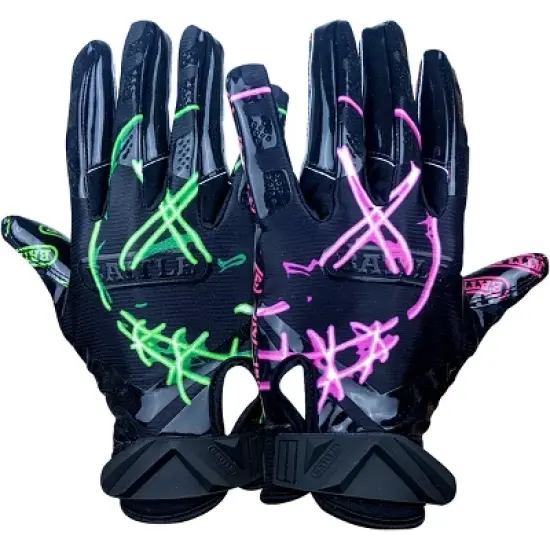 Battle Sports Adult Nightmare 2.0 Football Receiver Gloves image {4}