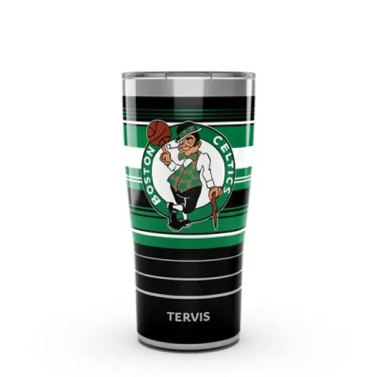 NBA Boston Celtics 20oz Hype Stripes Stainless Steel Tumbler image {3}