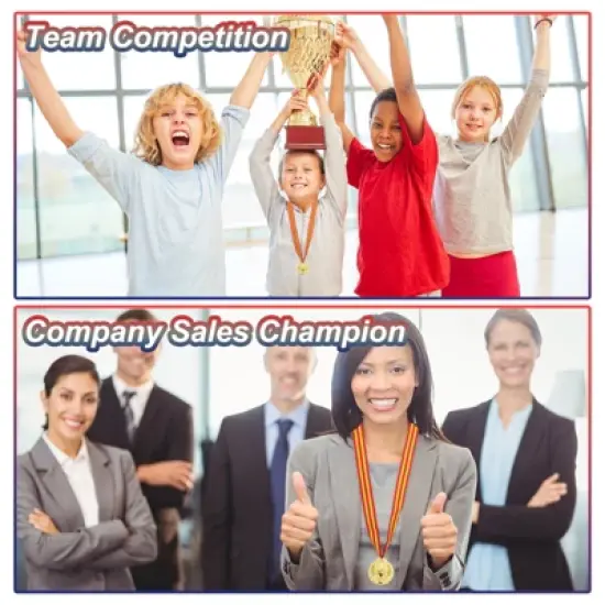 Unique Bargains Games Sports Competitions Zinc Alloy Embossed Design Award Medals 12 Pcs image {5}