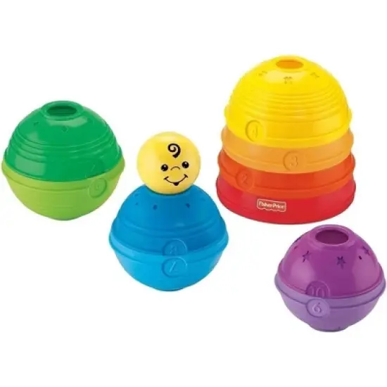 Fisher Price - Smart Stages Brilliant Motor Skill Basics - Stack em' & Turn em' into Cups / Rolling Balls image {1}