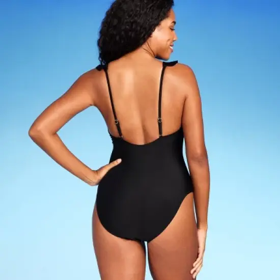 Women's Ruffle Plunge One Piece Swimsuit - Shade & Shore&trade; image {1}