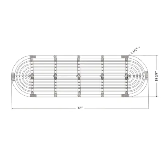 South Shore Full/Queen Hoya Wall-Mounted Retro Headboard Black image {6}