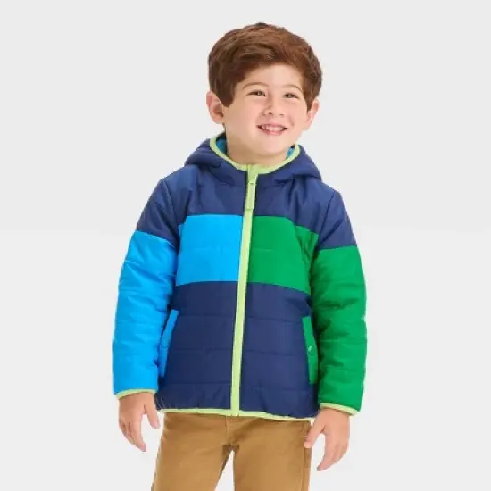Toddler Reversible Puffer Jacket - Cat & Jack&trade; image {4}