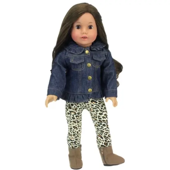 Sophia&rsquo;s Jean Jacket, Leggings, and Boots Set for 18" Dolls image {1}