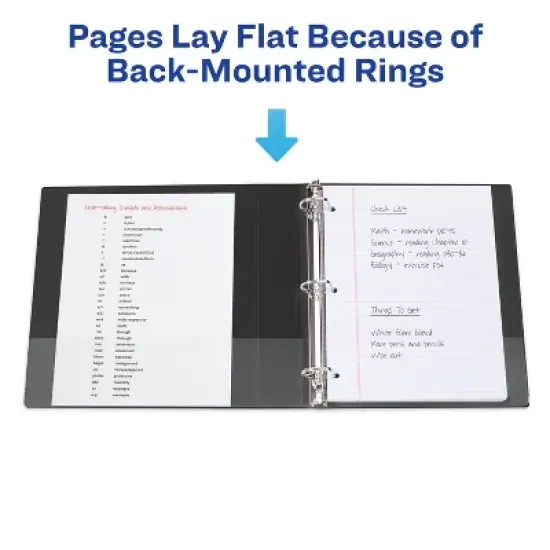 Avery Durable View 3 Ring Binders, 1 Inch Slant Rings, 4 Purple Binders (46014) image {6}