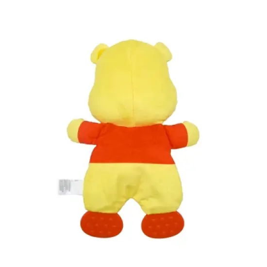 Disney Baby Winnie The Pooh Sensory Blanket with Teether Feet Toy image {1}
