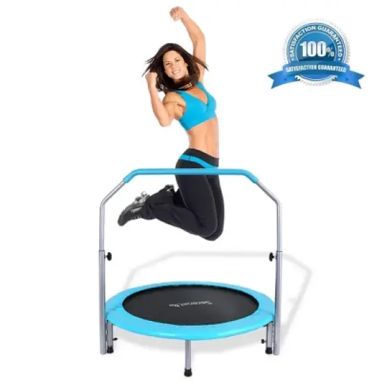 Fitness Trampoline for Home Workouts with Spring-less Design, Foldable + Non-Slip Surface, 1 Count image {1}