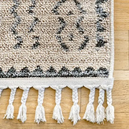 nuLOOM Akua Bands Tassel Area Rug image {2}