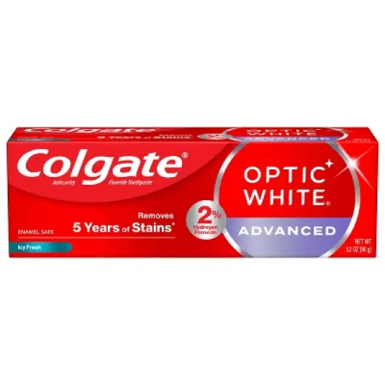 Colgate Optic White Advanced Whitening Toothpaste - Icy Fresh - 3.2oz image {15}