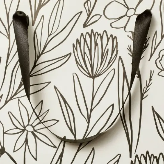 Wildflowers Large Wedding Gift Bag - Spritz&trade;: Botanical Floral Bridal Shower, Multi-Colored, 12"x16"x6" image {2}