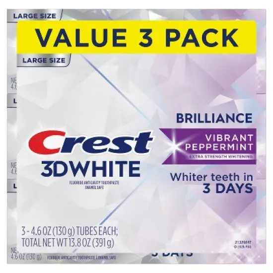Crest 3D White Brilliance Vibrant Toothpaste - Peppermint - 4.6oz image {15}