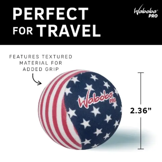 Waboba Water Bouncing Pro Ball-Stars & Stripes, White/Red/Blue image {4}