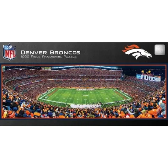 NFL Denver Broncos 1000pc Pano Puzzle Game image {2}