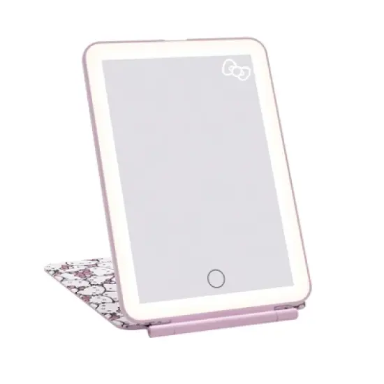 IMPRESSIONS VANITY Hello Kitty (White/Pink) Touch Pad Mini Tri-Tone LED Makeup Mirror image {7}