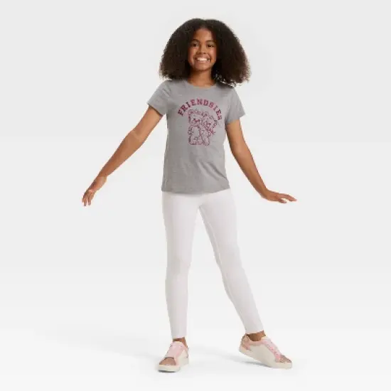 Girls' Short Sleeve Friendsies Graphic T-Shirt - Cat & Jack&trade; Medium Charcoal image {3}