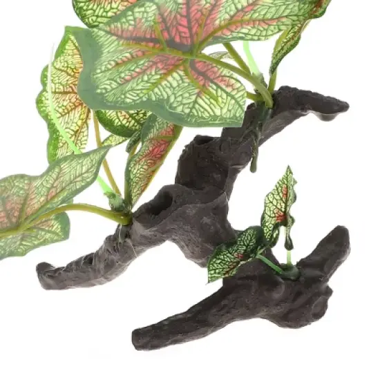 Unique Bargains Aquarium Plants Decorations Artificial Aquatic Plant Green Purple 1 Pcs image {4}