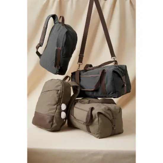 Port Authority Classic Expandable Duffel Bag with Faux Leather Trim - 45L image {6}