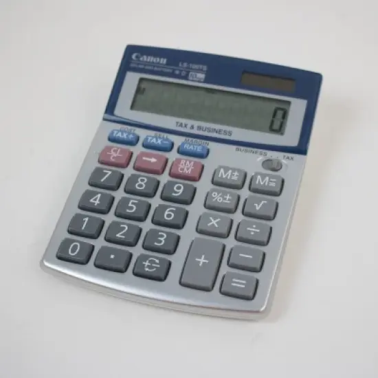 Canon&reg; LS100TS 10-Digit Calculator in Silver image {5}