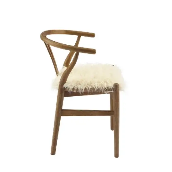 Ellis Wishbone Chair White - Linon image {3}