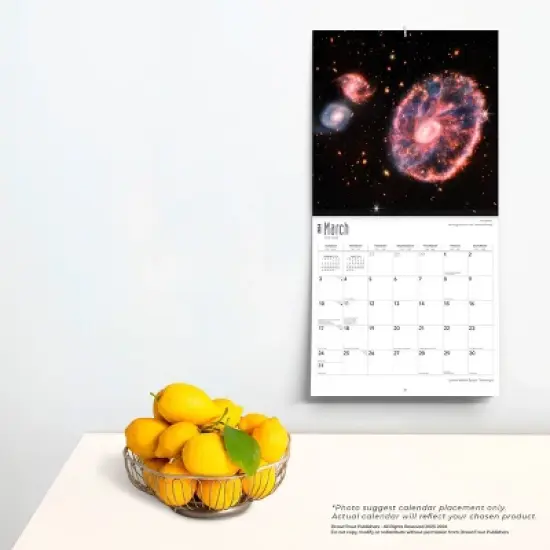 Browntrout 2024 Wall Calendar 12"x12" James Webb Space Telescope image {3}