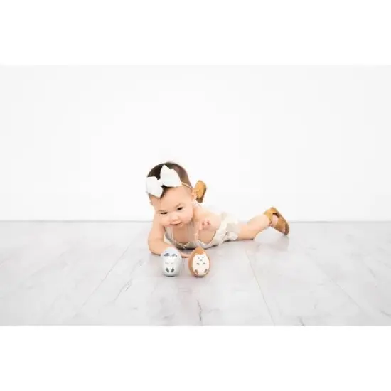 Pearhead Wooden Wobble Forest Animal Baby Toys - 6+Months - 2pc image {3}