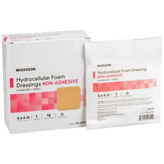 McKesson Foam Dressing, Film Backing, 4 x 4 in image {7}