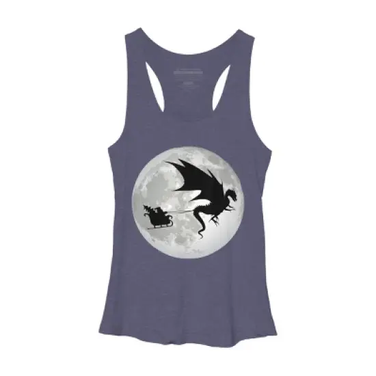 Women's Design By Humans Christmas Santa Claus By NekoShop Racerback Tank Top image {4}