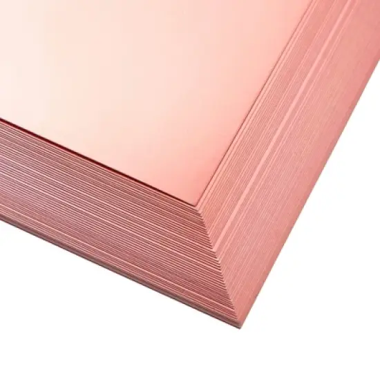 Bright Creations 50 Pack Metallic Rose Gold Cardstock Sheets for Arts and Crafts, Single-Sided, 8.5 x 11 In image {6}