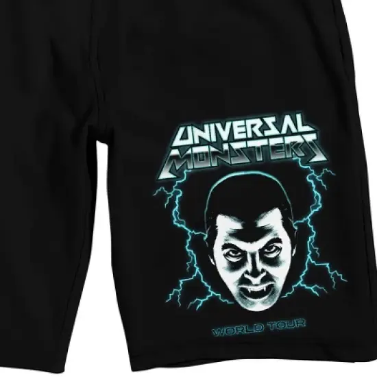 Universal Monsters Dracula Men's Black Sleep Pajama Shorts image {1}