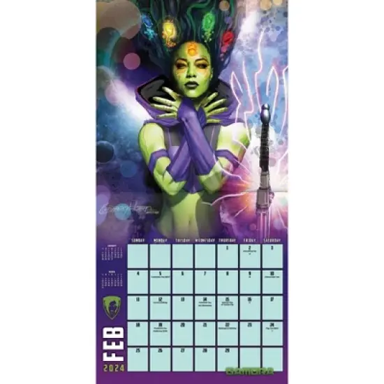 Trends International Inc. 2023-24 Wall Calendar 12"x12" Marvel Women of Marvel image {2}