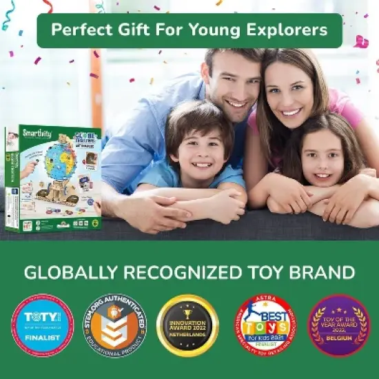 Smartivity Globe Explorer STEM Toy: Creative Engineering Building Kit, Problem Solving Skills, 367 Pieces image {5}