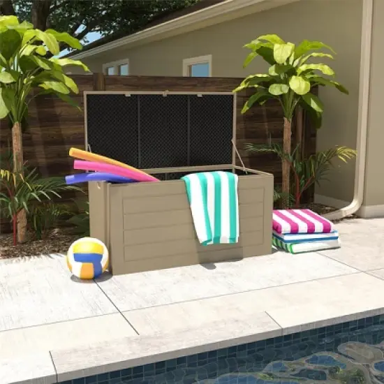 Cosco Outdoor Patio Deck Storage Extra Large Box 180 Gallons image {1}