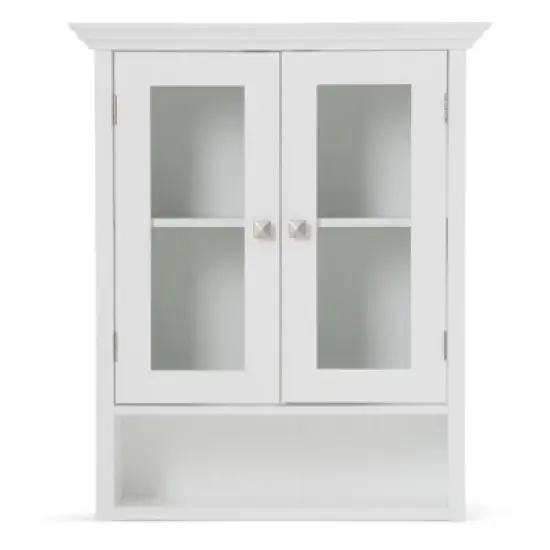 Normandy Double Door Wall Bath Cabinet White - WyndenHall image {2}