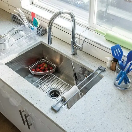 Better Houseware Over-Sink Drying Bar, Gray image {6}