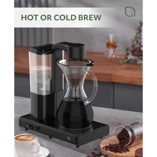 WILLOW Kitchen Pour Over Coffee Maker Black image {2}