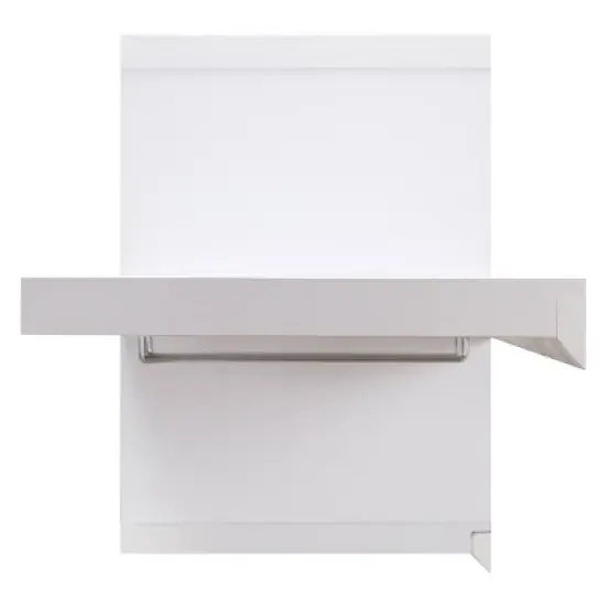 Donjala 4 Bottle Floating Wine Rack White/Light Brown - miBasics image {4}