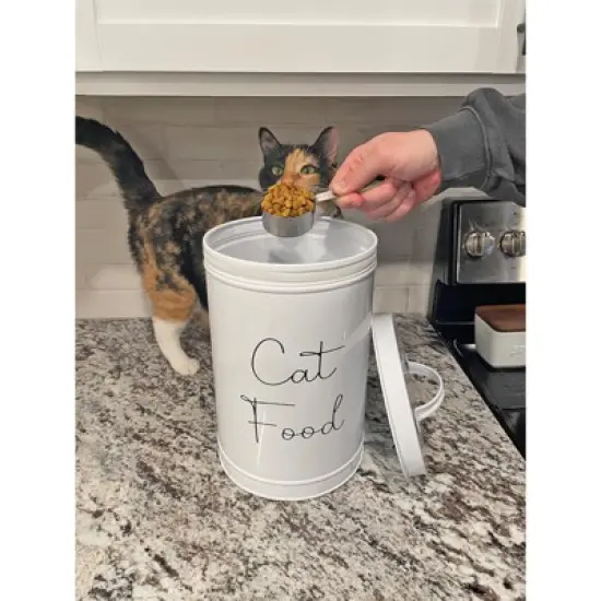Midlee Metal Cat Food Storage Container image {6}