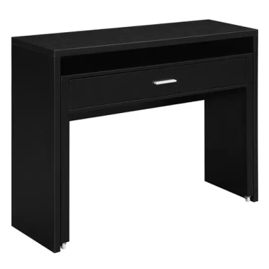 Newport JB Console Sliding Desk with Drawer and Riser - Breighton Home image {3}