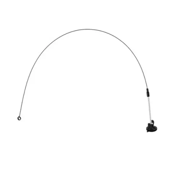 Unique Bargains Cat Plaything Replacement Rod W/ Suction Cup Base Black image {4}