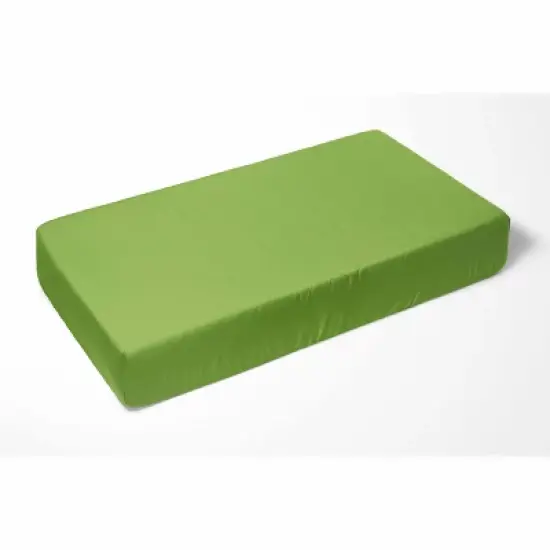 Bacati - Mod Dots Stripes Green Yellow Beige Brown 6 pc Crib Bedding Set with Long Rail Guard Cover image {4}