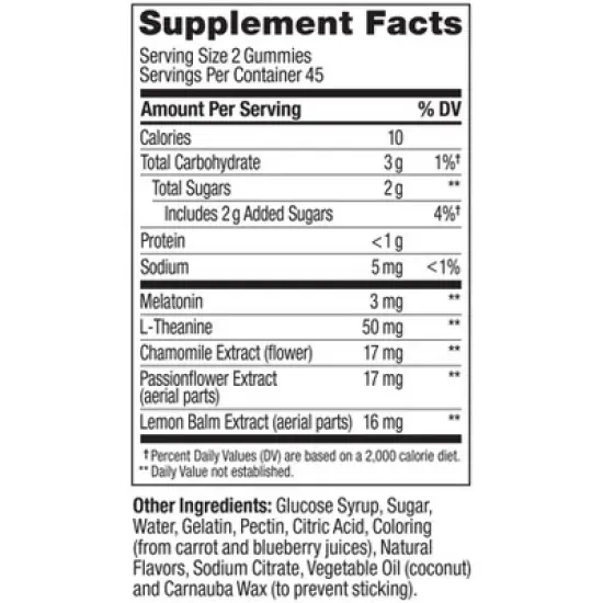 OLLY Restful Sleep Multivitamins Gummies - Blackberry Zen - 90ct image {5}